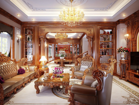 NỘI THẤT BIỆT THỰ BÌNH ĐỊNH | KHÔNG GIAN SỐNG SANG TRỌNG - HIỆN ĐẠI PHA LẪN CỔ ĐIỂN